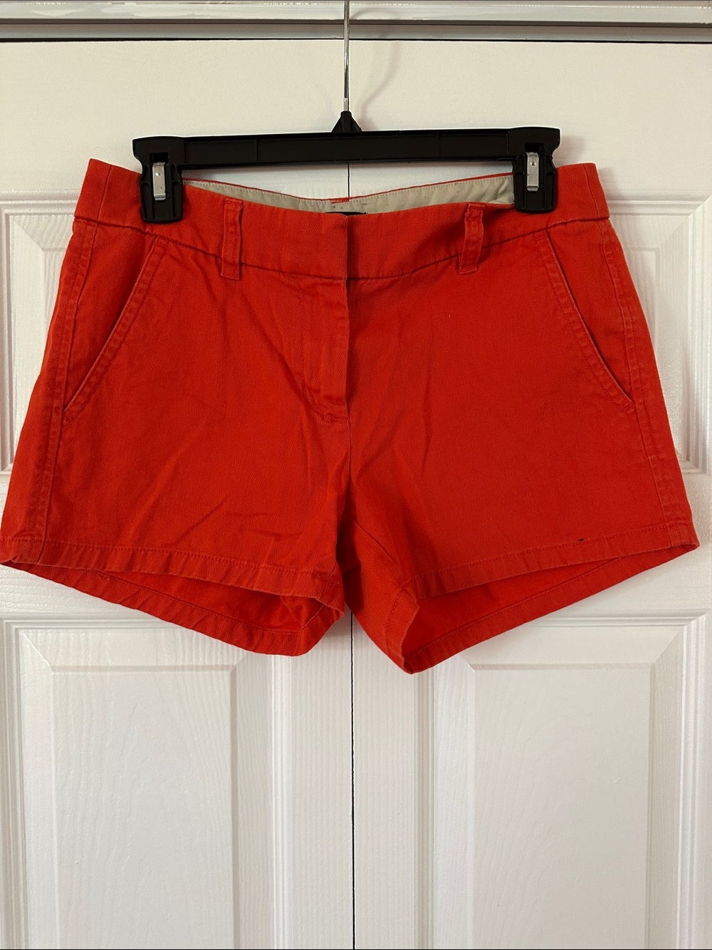 J. Crew Women's Orange Cotton Casual Shorts
